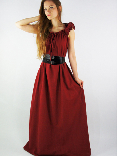 Trollfelsen Mittelalter Kleid Leo Carbone Clara rot4